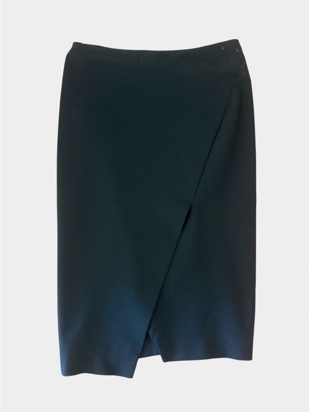 Armani Collezioni Black Pencil Skirt with Asymmetrical Front